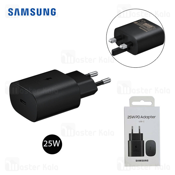 آداپتور شارژر فست شارژ اورجینال سامسونگ Samsung 25W PD Adapter EP-TA800 توان 25 وات